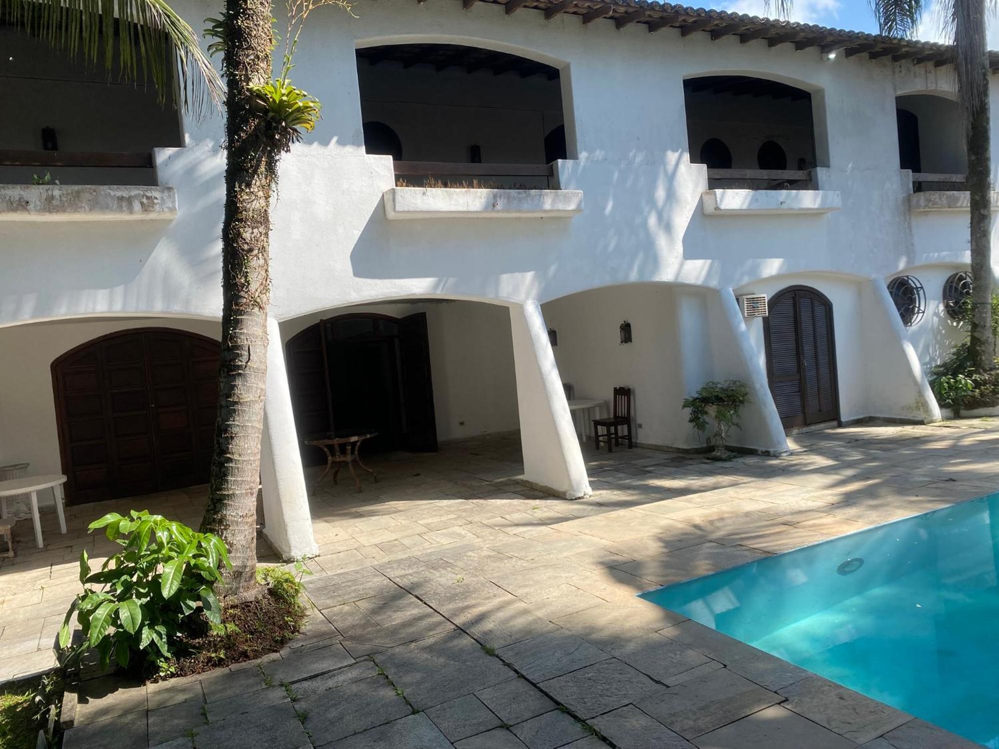Casarao No Guaruja Com Piscina Villa Exterior foto