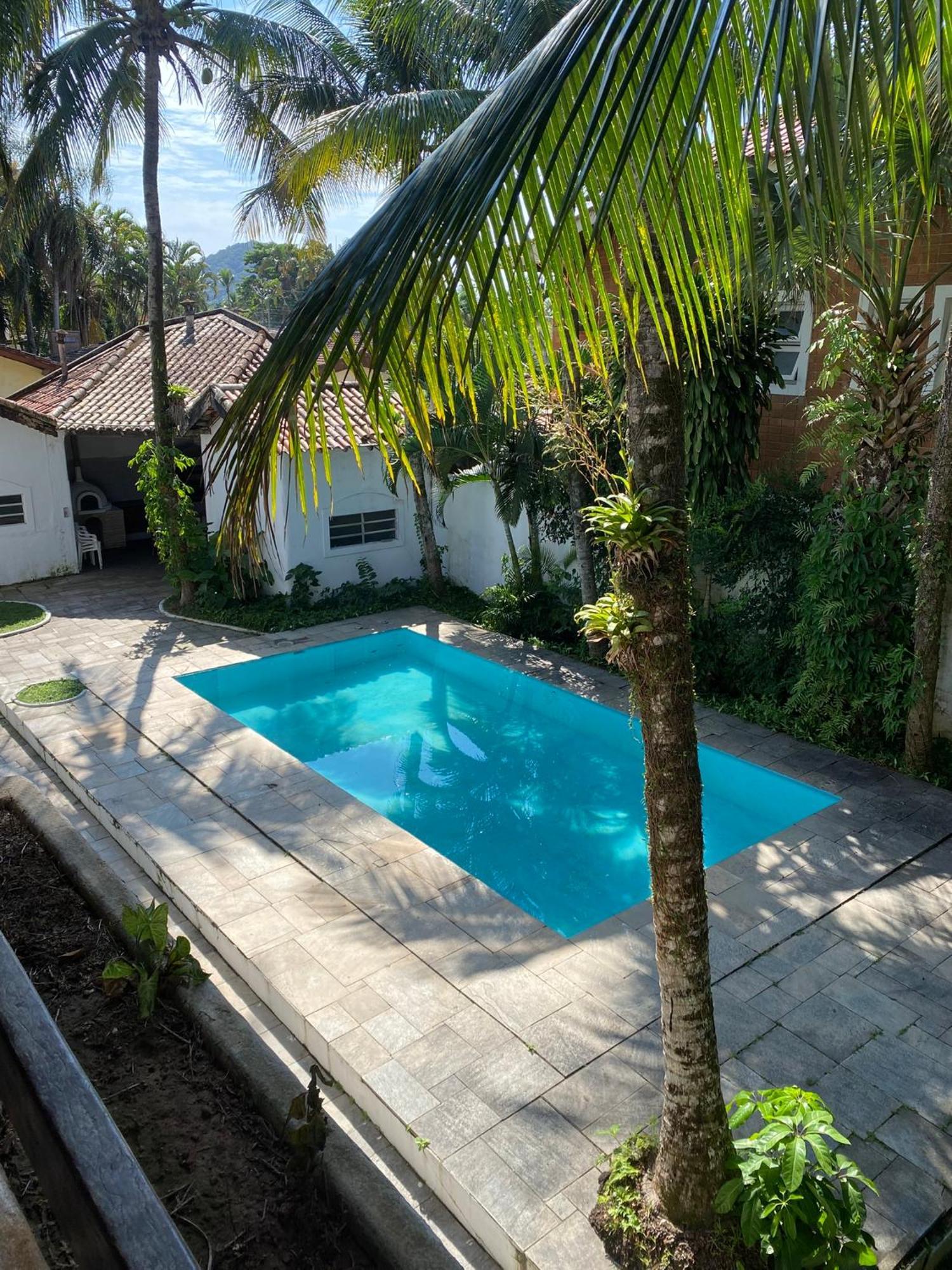 Casarao No Guaruja Com Piscina Villa Exterior foto