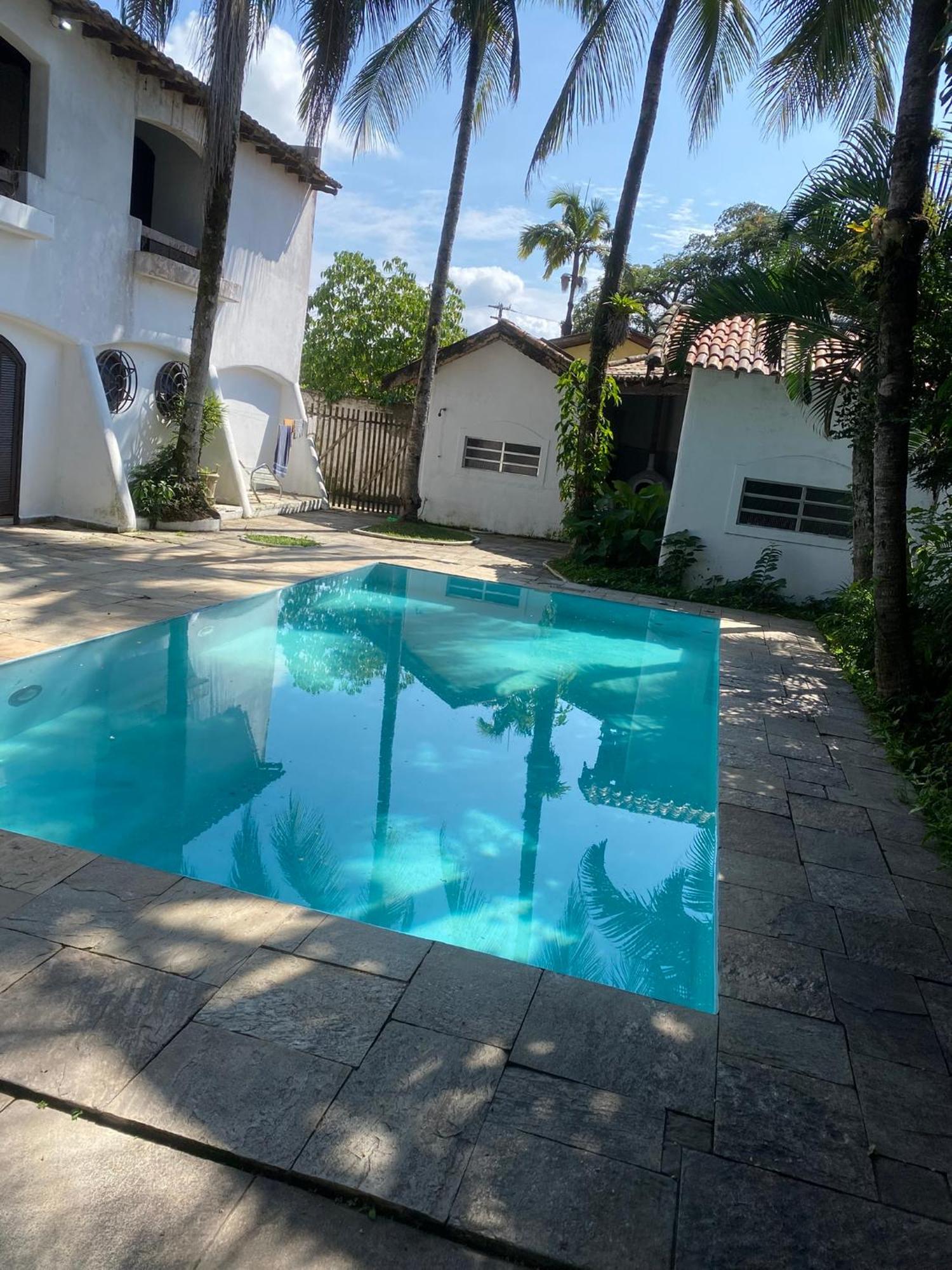 Casarao No Guaruja Com Piscina Villa Exterior foto